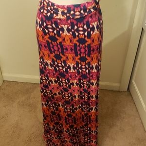 Charlotte Russe multi print side splits skirt